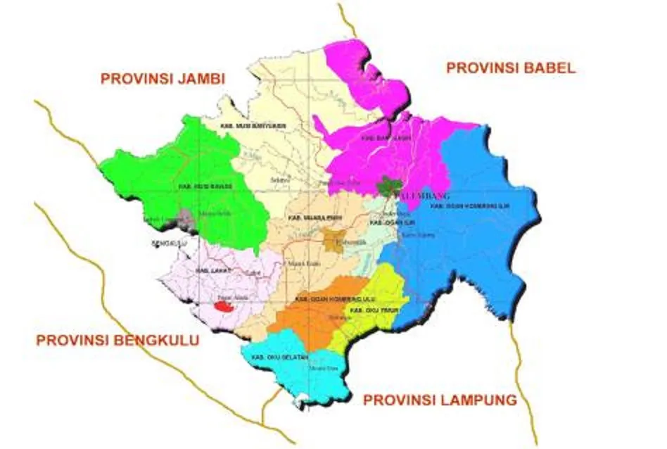Daftar Nama Kabupaten dan Kota di Sumatera Selatan