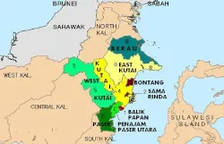 Daftar Kabupaten dan Kota di Kalimantan Timur