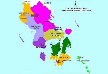 Daftar Kota dan Kabupaten di Provinsi Sulawesi Tenggara